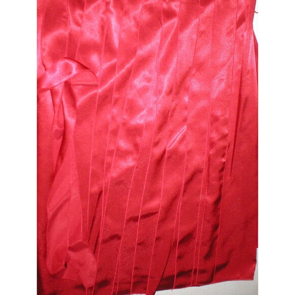 New Womens Calvin Klein Dress Date True Red Knee NWT Fringe 10 Sleeveless Pretty - Picture 4 of 7